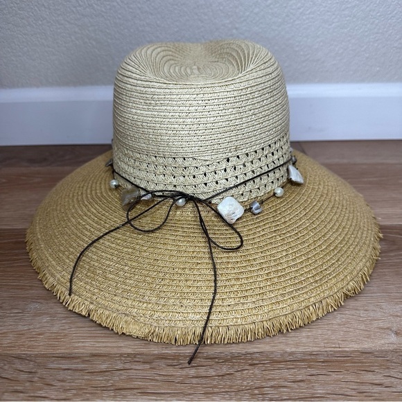 Scala Pronto Sea Shells Boho Summer Hat - Picture 5 of 10